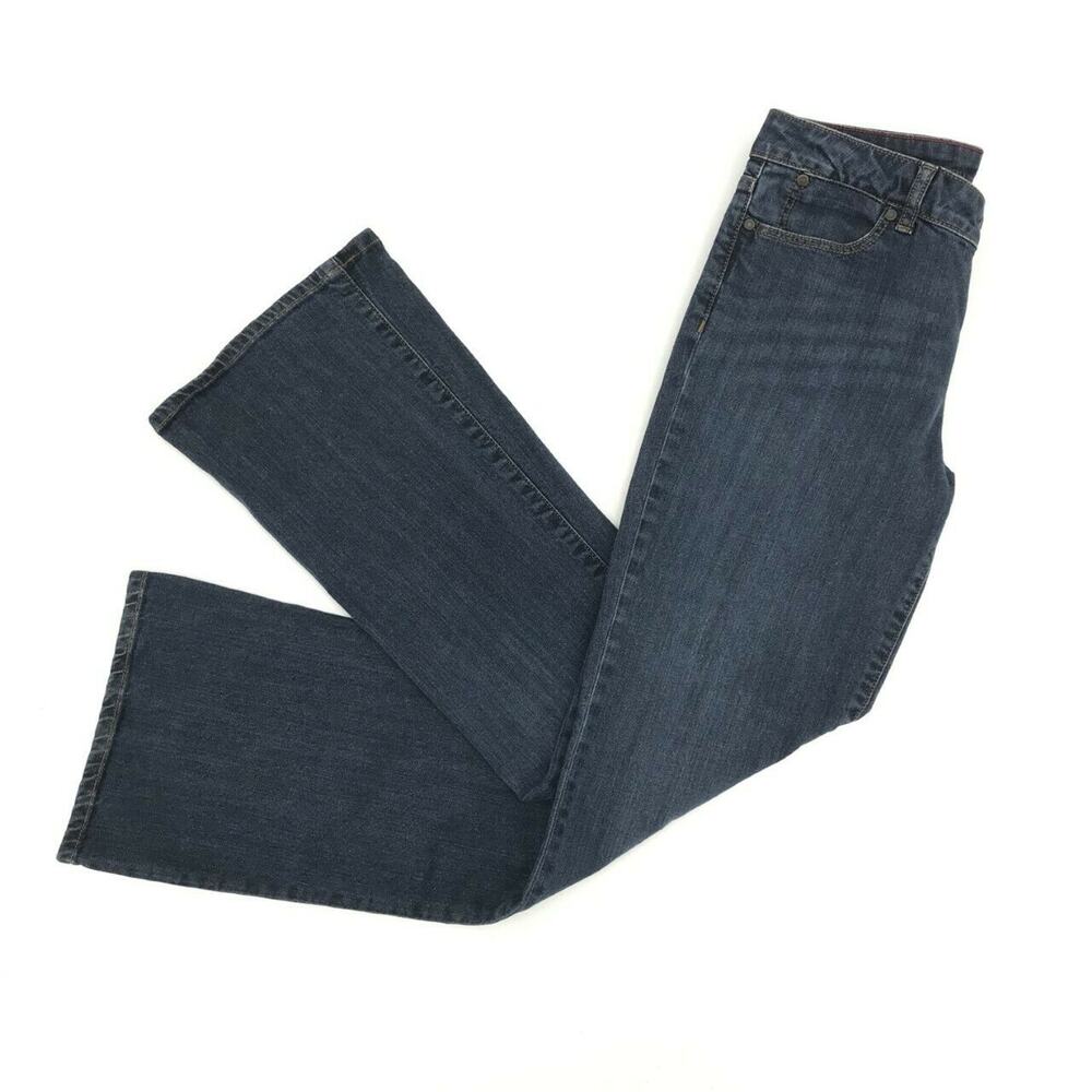 Talbots Women's Signature Boot Jeans Size 8/29 Stretch Mid Rise Medium Wash Zip